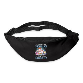 There's Snow Place Like The Library Christmas - Bum bag - black - Front