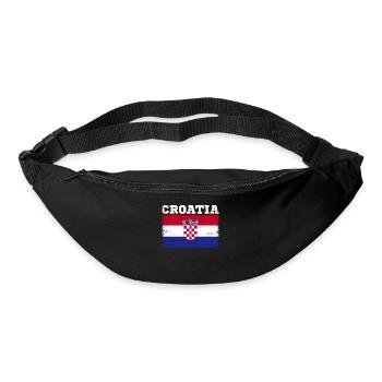 Vintage Kroatien - Gürteltasche - Schwarz - Vorne