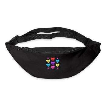 Valentine's Day Heart Candy Lovers Matching - Bum bag - black - Front