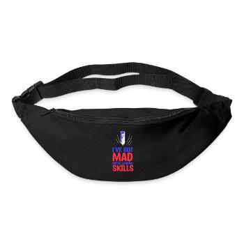 Water Bottle Flipping Bottle Turning - Bum bag - black - Front