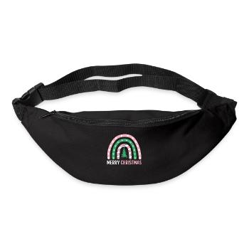 Weihnachten Regenbogen Frohe Weihnachten - Gürteltasche - Schwarz - Vorne
