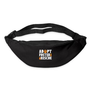 Animal Rescue Adopt Foster Adoption Animal Rescuer - Gürteltasche - Schwarz - Vorne