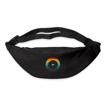 Bagel Geschenk Lustig - Gürteltasche - Schwarz - Vorne