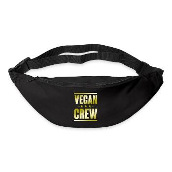 Vegan Crew - Bum bag - black - Front