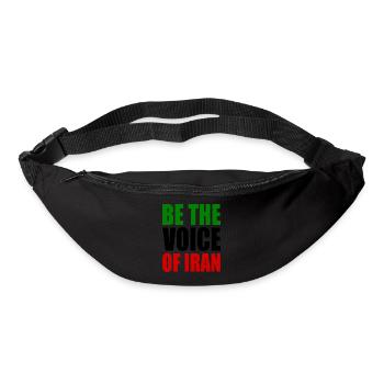 Be the voice of iran - Bum bag - black - Front