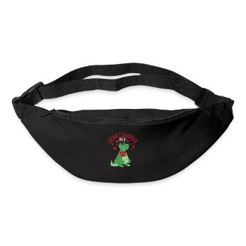 Heartsaurus Rex Dab Danse Coeur Dino Saint-Valentin - Sac banane - noir - Devant