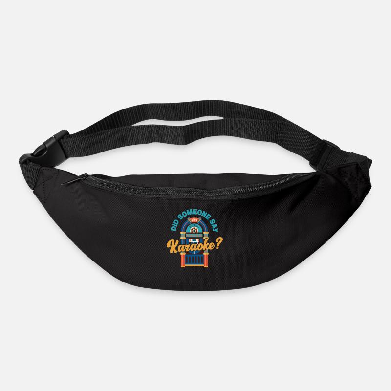 Karaoke Singer 80s Retro Did - Gürteltasche - Schwarz