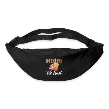 Cadeaux en crêpe pour les amateurs de crêpe - Sac banane - noir - Devant