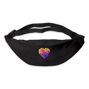 Hearts 100 Days of School Valentine's Day back to - Bum bag - black - Front