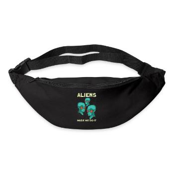 Zone extraterrestre extraterrestre extraterrestre 51 Ufo Space Geek - Sac banane - noir - Devant