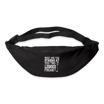 Leg surgery wheelchair lost leg - Bum bag - black - Front