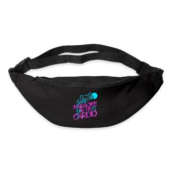 Karaoke Singer 80s Retro Karaoke - Gürteltasche - Schwarz - Vorne