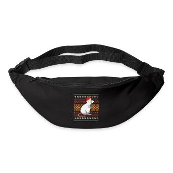Ugly Christmas Sweater Christmas Mouse - Bum bag - black - Front