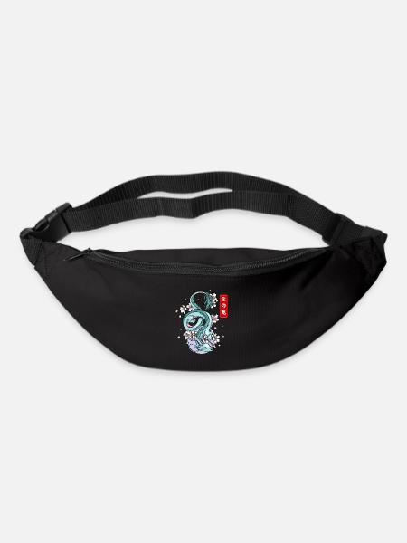 Mythe élémentaire du dragon de la Terre japonais - Sac banane - noir