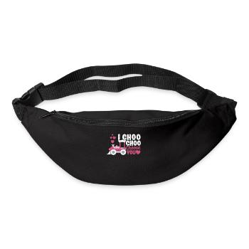 I Choo Choo Choose You Valentine's Day Train Lover - Bum bag - black - Front