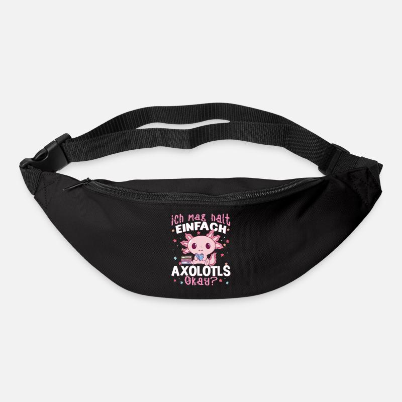 Axolotl - Gürteltasche - Schwarz