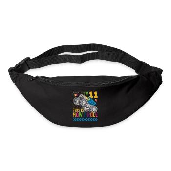 I'm 11 It's How I Roll | Monster Truck - Bum bag - black - Front