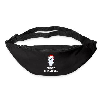 Joyeux Noël Drôle de Chemise de Noël - Sac banane - noir - Devant