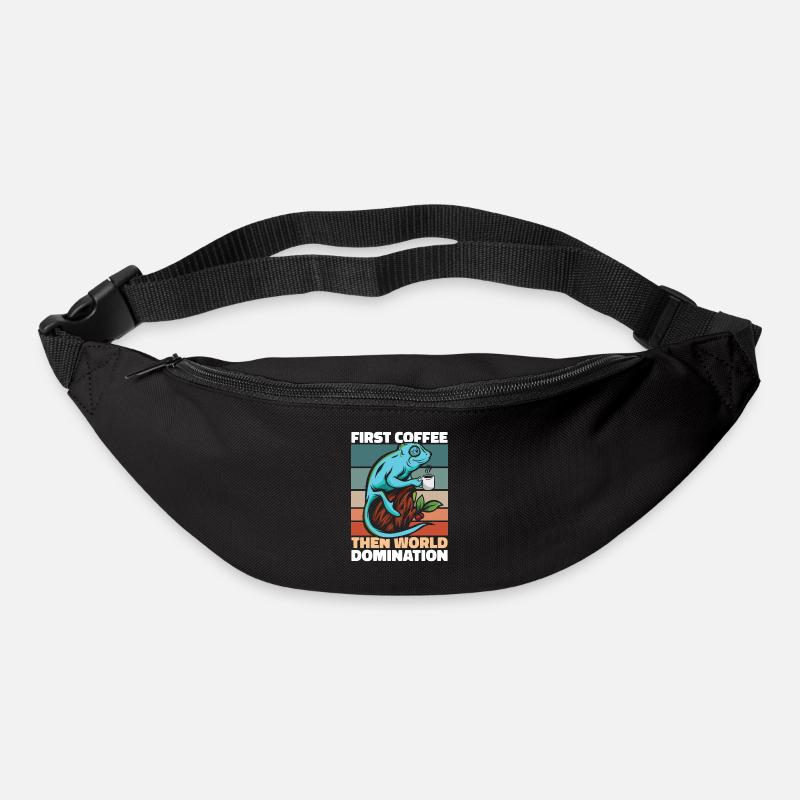 Chameleon Chamäleon Kaffee Sonnenbrille - Gürteltasche - Schwarz
