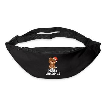 Joyeux Noël Drôle de Chemise de Noël - Sac banane - noir - Devant