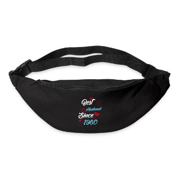 Meilleur mari depuis 1960 mariage - Sac banane - noir - Devant