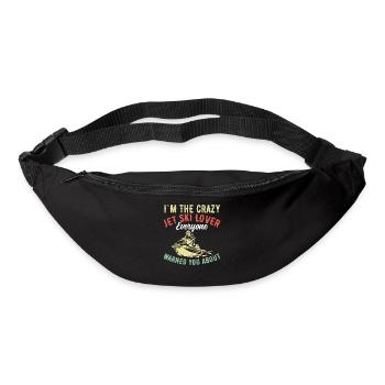 Je suis l’amoureux fou de Jetski - Jetski - Sac banane - noir - Devant