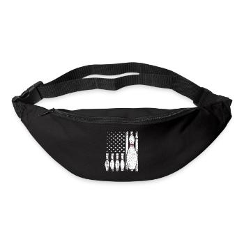 Bowling US Flag Bowling Player - Bum bag - black - Front