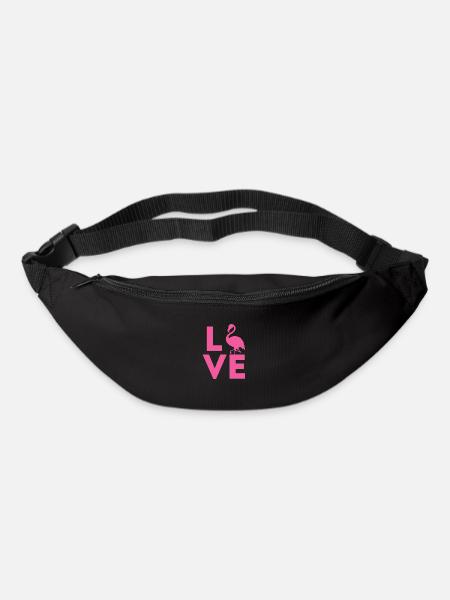 Flamingo Pink Bird Zoo Summer Holiday Gift - Bum bag - black