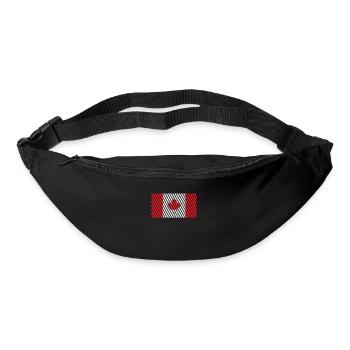 Drapeau du Canada - Sac banane - noir - Devant