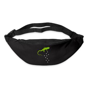Lézards Herpétologie Reptiles Lézard Amour - Sac banane - noir - Devant