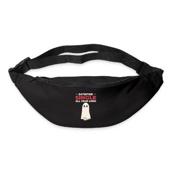Single Satisfied Relationship Status Solo Single - Bum bag - black - Front