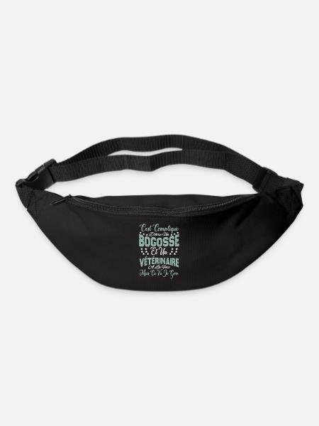 c'est compliqué être un Bogosse et un Vétérinaire. - Sac banane - noir