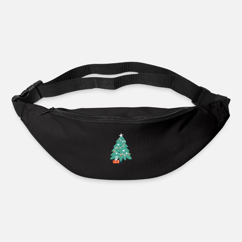 Weihnachtsbaum Tannenbaum Weihnachtsgeschenk - Gürteltasche - Schwarz