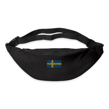 Drapeau suédois - Sac banane - noir - Devant