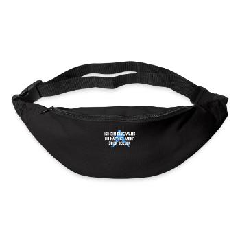 Ich Bin Eine Wand Eishockeyspieler Hockey Puck - Gürteltasche - Schwarz - Vorne