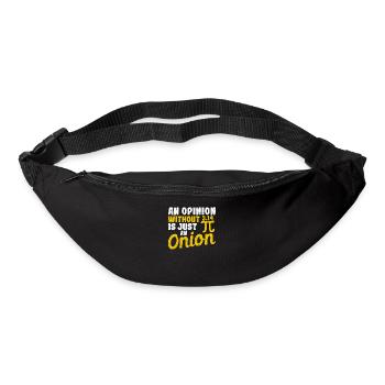 Funny math teacher An opinion without 3.14 Only - Bum bag - black - Front