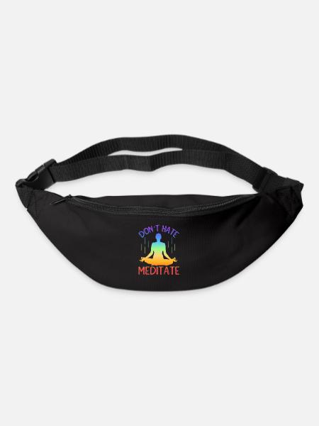 Don't Hate Meditate Yoga - Gürteltasche - Schwarz