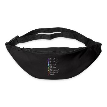 Reiki -Meister Ganzheitlicher Spiritueller Chakra - Gürteltasche - Schwarz - Vorne