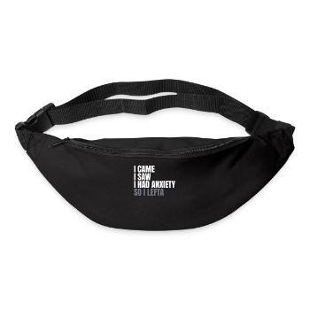 Je suis venu et j’ai vu que j’avais peur - Sac banane - noir - Devant