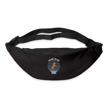 Je suis ici pour aimer les chevaux - Sac banane - noir - Devant