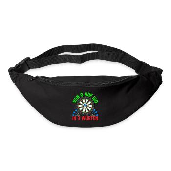 Dart 180 in 3 Würfen Dart Sport Dartboard - Gürteltasche - Schwarz - Vorne