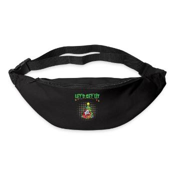 Let's Get Lit Advent Season Christmas Party X-Mas - Bum bag - black - Front