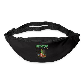 Let's Get Lit Advent Season Christmas Party X-Mas - Bum bag - black - Front