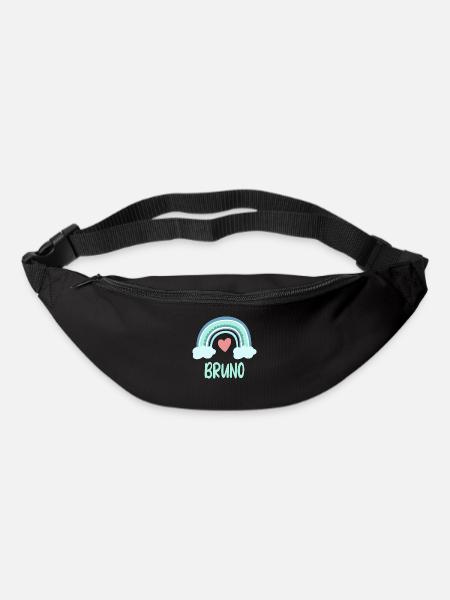 Bruno Name Regenbogen Baby - Gürteltasche - Schwarz