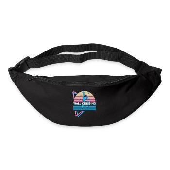 Escalade murale Wall climber rétro - Sac banane - noir - Devant