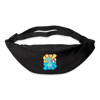 Cadeau d’anniversaire Enfants Dino Dragon Snacking - Sac banane - noir - Devant