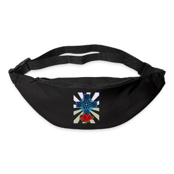 Weihnachtsgeschenk Christentum Kreuz Jesus - Gürteltasche - Schwarz - Vorne