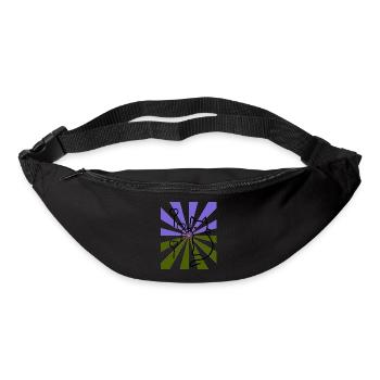 Strahlen Katze Katze weiches Kätzchen Xmas Kind - Gürteltasche - Schwarz - Vorne