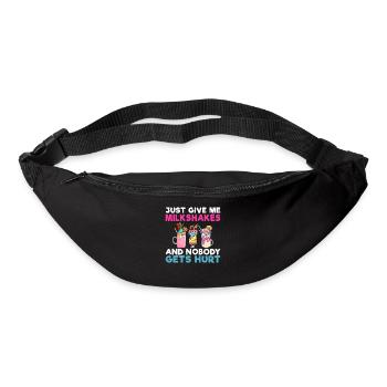I love Milkshakes Milkshake Gift - Bum bag - black - Front