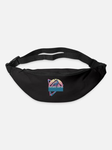 Crocodile Hunting Crocodile Hunter Rétro - Sac banane - noir